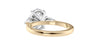 Oval & Pear 3 Stone Diamond Engagement Ring