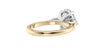 Oval & Pear 3 Stone Diamond Engagement Ring