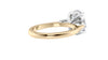 Oval & Pear 3 Stone Diamond Engagement Ring