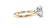 Oval & Pear 3 Stone Diamond Engagement Ring