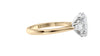 Oval & Pear 3 Stone Diamond Engagement Ring