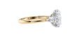 Oval & Pear 3 Stone Diamond Engagement Ring