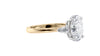Oval & Pear 3 Stone Diamond Engagement Ring