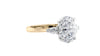 Oval & Pear 3 Stone Diamond Engagement Ring