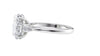 Oval & Pear 3 Stone Diamond Engagement Ring