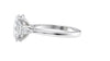 Oval & Pear 3 Stone Diamond Engagement Ring
