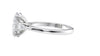 Oval & Pear 3 Stone Diamond Engagement Ring