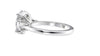 Oval & Pear 3 Stone Diamond Engagement Ring