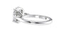 Oval & Pear 3 Stone Diamond Engagement Ring