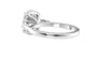 Oval & Pear 3 Stone Diamond Engagement Ring