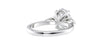 Oval & Pear 3 Stone Diamond Engagement Ring