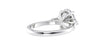 Oval & Pear 3 Stone Diamond Engagement Ring