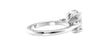 Oval & Pear 3 Stone Diamond Engagement Ring