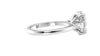 Oval & Pear 3 Stone Diamond Engagement Ring