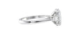 Oval & Pear 3 Stone Diamond Engagement Ring