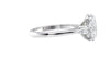 Oval & Pear 3 Stone Diamond Engagement Ring