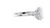 Oval & Pear 3 Stone Diamond Engagement Ring