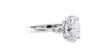 Oval & Pear 3 Stone Diamond Engagement Ring