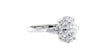 Oval & Pear 3 Stone Diamond Engagement Ring