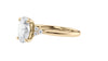 Oval Diamond Engagement Ring Trilogy Side Stones