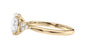 Oval Diamond Engagement Ring Trilogy Side Stones