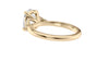 Oval Diamond Engagement Ring Trilogy Side Stones