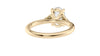 Oval Diamond Engagement Ring Trilogy Side Stones