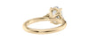Oval Diamond Engagement Ring Trilogy Side Stones