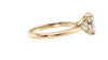 Oval Diamond Engagement Ring Trilogy Side Stones