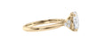 Oval Diamond Engagement Ring Trilogy Side Stones