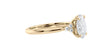 Oval Diamond Engagement Ring Trilogy Side Stones