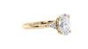 Oval Diamond Engagement Ring Trilogy Side Stones
