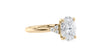 Oval Diamond Engagement Ring Trilogy Side Stones