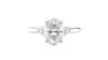 Oval Diamond Engagement Ring Trilogy Side Stones
