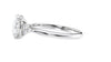 Oval Diamond Engagement Ring Trilogy Side Stones