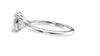 Oval Diamond Engagement Ring Trilogy Side Stones