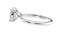 Oval Diamond Engagement Ring Trilogy Side Stones
