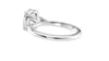 Oval Diamond Engagement Ring Trilogy Side Stones