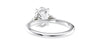 Oval Diamond Engagement Ring Trilogy Side Stones