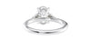 Oval Diamond Engagement Ring Trilogy Side Stones