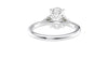 Oval Diamond Engagement Ring Trilogy Side Stones