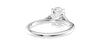 Oval Diamond Engagement Ring Trilogy Side Stones