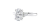 Oval Diamond Engagement Ring Trilogy Side Stones