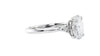 Oval Diamond Engagement Ring Trilogy Side Stones