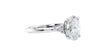 Oval Diamond Engagement Ring Trilogy Side Stones