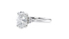 Oval Diamond Engagement Ring Trilogy Side Stones