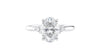 Oval Diamond Engagement Ring Trilogy Side Stones