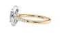 Oval Halo Classic Diamond Band Engagement Ring