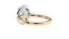 Oval Halo Classic Diamond Band Engagement Ring