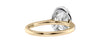 Oval Halo Classic Diamond Band Engagement Ring